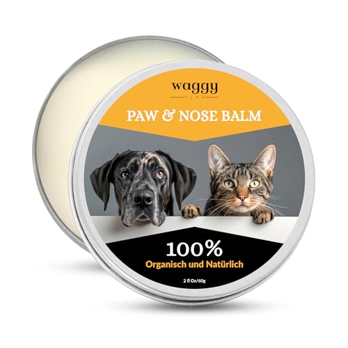 Waggy Plus Organischer Schutzbalsam für Pfoten von Hunden und Katzen, 100% natürlich. Schützt, repariert und hydratisiert trockene und beschädigte Nasen und Pfotenballen. 50 ml. Waggy Plus Organischer Schutzbalsam für Pfoten von Hunden und Katzen, 100% natürlich. Schützt, repariert und hydratisiert trockene und beschädigte Nasen und Pfotenballen. 50 ml. von Waggy Plus
