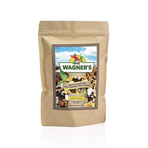 Wagner's | Wagner's Exotic Fruit Mix - 1 kg Trocken Obst, Nuss, Gemüse Mischung für Papageien von Wagner's