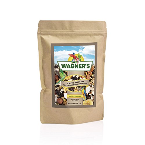 Wagner's | Exotic Fruit Mix - 1 kg Trocken Obst, Nuss, Gemüse Mischung für Papageien von Wagner's