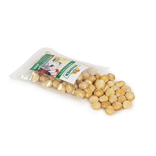 Wagner's | Macadamia Nüsse 100g | Geröstet und ohne Zusätze | Snack für Vögel von Wagner's