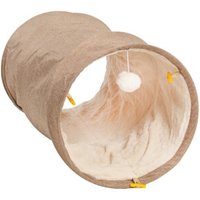 Canadian Cat Company Katzentunnel mit Kuschelfell beige von Canadian Cat Company