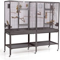 Montana Cages Vogelkäfig New Madeira Double dunkelgrau Montana Cages Vogelkäfig New Madeira Double dunkelgrau von Montana Cages