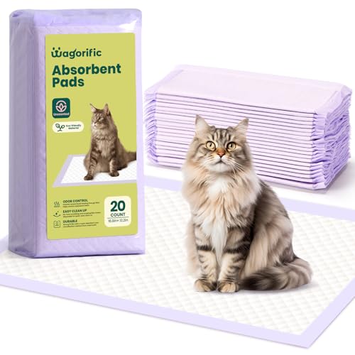 Katzenunterlagen Nachfüllpackungen für ordentliche Katzen Breeze Litter System – Super saugfähige 6-lagige Pads zur Geruchskontrolle, geruchlos – 42,9 x 29 cm – 20 Stück Katzenunterlagen Nachfüllpackungen für ordentliche Katzen Breeze Litter System – Super saugfähige 6-lagige Pads zur Geruchskontrolle, geruchlos – 42,9 x 29 cm – 20 Stück von Wagorific