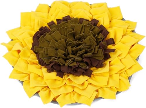 Schnüffelmatte für Hunde, Sonnenblume, große Schnüffelmatte für Hunde, 48,3 x 48,3 cm, Hundeanreicherungsspielzeug, langsamer Futterspender, Welpenspielzeug, um sie zu beschäftigen, maschinenwaschbar, Schnüffelmatte für Hunde, Sonnenblume, große Schnüffelmatte für Hunde, 48,3 x 48,3 cm, Hundeanreicherungsspielzeug, langsamer Futterspender, Welpenspielzeug, um sie zu beschäftigen, maschinenwaschbar, von Wagorific