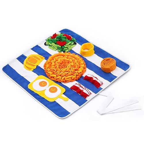 Schnüffelmatte für Hunde Frühstück, X-Large Hund Schnüffelmatte 68,6 x 68,6 cm, Hund Anreicherung Spielzeug Slow Feeder, Welpenspielzeug, um sie beschäftigt zu halten, maschinenwaschbar, Schnüffelmatte für Hunde Frühstück, X-Large Hund Schnüffelmatte 68,6 x 68,6 cm, Hund Anreicherung Spielzeug Slow Feeder, Welpenspielzeug, um sie beschäftigt zu halten, maschinenwaschbar, von Wagorific