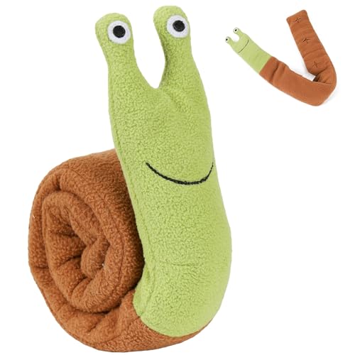Snail Rollup Schnüffelspielzeug für Hunde, Interaktives Hundeleckerli-Puzzle, Anreicherung Hund Plüschtier, maschinenwaschbar, aus recycelten Materialien, kleine Welpengrößen, Schnecke Snail Rollup Schnüffelspielzeug für Hunde, Interaktives Hundeleckerli-Puzzle, Anreicherung Hund Plüschtier, maschinenwaschbar, aus recycelten Materialien, kleine Welpengrößen, Schnecke von Wagorific