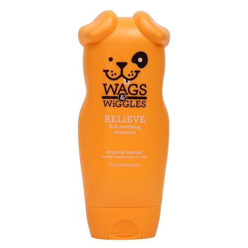 Wags & Wiggles Anti-Juckreiz Hundeshampoo | Shampoo für alle Hunde mit trockener, juckender oder empfindlicher Haut | frischer und fruchtiger Mangoduft, der Ihr Hund lieben wird, 473 ml Wags & Wiggles Anti-Juckreiz Hundeshampoo | Shampoo für alle Hunde mit trockener, juckender oder empfindlicher Haut | frischer und fruchtiger Mangoduft, der Ihr Hund lieben wird, 473 ml von Wags & Wiggles