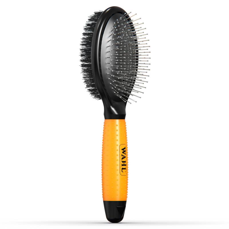 WAHL® Beidseitige Fellpflegebürste - orange, L 27,8 x B 6,1 x 7 cm von Wahl