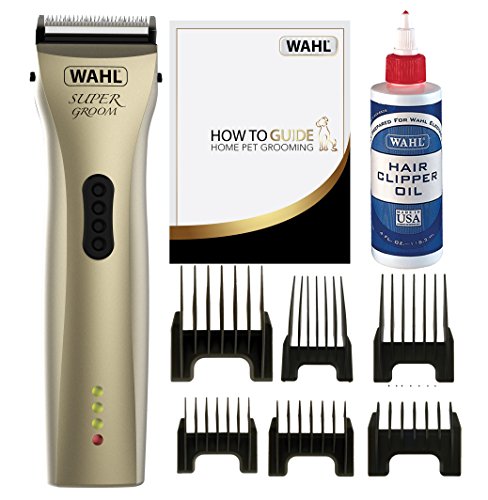 Wahl Hunde-Katzenschere, Supergroom Premium Hundekatzen-Pflegeset, für alle Felltypen, geräuscharm, kabellos, Haustiere zu Hause, 100 Minuten Laufzeit, Präzisions-Bodenklinge Wahl Hunde-Katzenschere, Supergroom Premium Hundekatzen-Pflegeset, für alle Felltypen, geräuscharm, kabellos, Haustiere zu Hause, 100 Minuten Laufzeit, Präzisions-Bodenklinge von Wahl