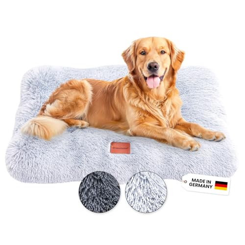 Wahre Tierliebe Premium Hundekissen Fluffy - Weiche Schlafstätte für deinen Vierbeiner - Leicht zu reinigen - Perfekt für Zuhause und unterwegs, hundebett, hundematte, hundebett waschbar von Wahre Tierliebe