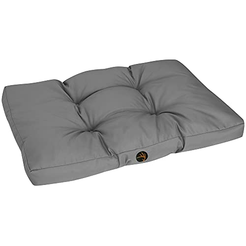 Waidmeister Hundekissen Lasse - Gepolsterte Hundematte mit Schmutz- und Wasserabweisendem Bezug, Größe:XL - 110x90x10 cm, Farbe:grau von Waidmeister