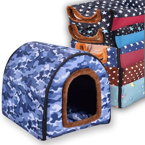 Extra großes Hundebett, 2-in-1-Haustierhöhle, wasserdicht, luxuriös, beruhigendes Hundehaus, Katzenzelt, Bett mit herausnehmbarem, weichem Kissen, rutschfester Boden, Outdoor-Hundebetten (G, 105 x 80 Extra großes Hundebett, 2-in-1-Haustierhöhle, wasserdicht, luxuriös, beruhigendes Hundehaus, Katzenzelt, Bett mit herausnehmbarem, weichem Kissen, rutschfester Boden, Outdoor-Hundebetten (G, 105 x 80 von Waigg Kii