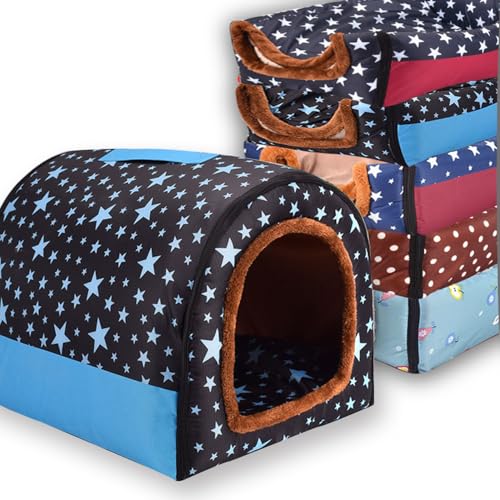 Extra großes Hundebett, 2-in-1-Haustierhöhle, wasserdicht, luxuriös, beruhigendes Hundehaus, Katzenzelt, Bett mit herausnehmbarem, weichem Kissen, rutschfester Boden, Outdoor-Hundebetten (I, 105 x 80 Extra großes Hundebett, 2-in-1-Haustierhöhle, wasserdicht, luxuriös, beruhigendes Hundehaus, Katzenzelt, Bett mit herausnehmbarem, weichem Kissen, rutschfester Boden, Outdoor-Hundebetten (I, 105 x 80 von Waigg Kii