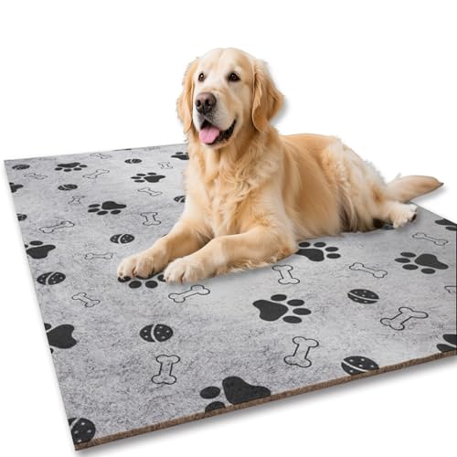 Großes Hundebett, waschbar, schlafend, beruhigende Hundebox-Matratze, DIY-Teppich, Katzenbetten für Innenräume, Katzen, Hunde, rutschfeste Unterseite (120 x 85 cm, XL, B) von Waigg Kii