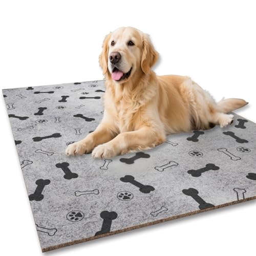Großes Hundebett, waschbar, schlafend, beruhigende Hundebox-Matratze, DIY-Teppich, Katzenbetten für Innenräume, Katzen, Hunde, rutschfeste Unterseite (120 x 85 cm, XL, C) von Waigg Kii