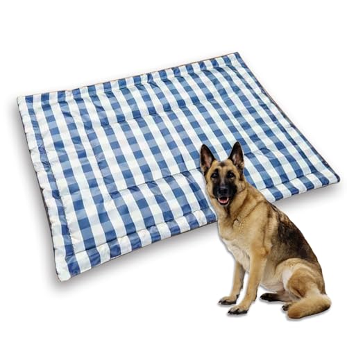 Großes Hundebett, weich, waschbar, tief schlafendes Katzenkissen, Oxford-Stoff, wasserdicht, beruhigende Hundebox-Matratze, Haustierunterlage, rutschfeste Unterseite (XS - 45 x 35 cm, Oxford B) von Waigg Kii
