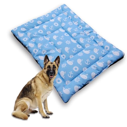 Großes Hundebett, weich, waschbar, tief schlafendes Katzenkissen, Oxford-Stoff, wasserdicht, beruhigende Hundebox-Matratze, Haustierunterlage, rutschfeste Unterseite (XS - 45 x 35 cm, Oxford H) von Waigg Kii