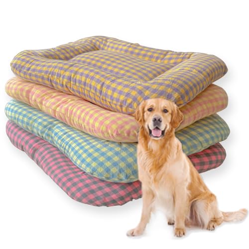 Hundebett, waschbar, flauschig, für Hunde und Katzen, rutschfeste Matratze für den Innenbereich, beruhigendes Hundesofa, Bett, Angstlinderungskissen (M-60 x 45 cm, C) von Waigg Kii