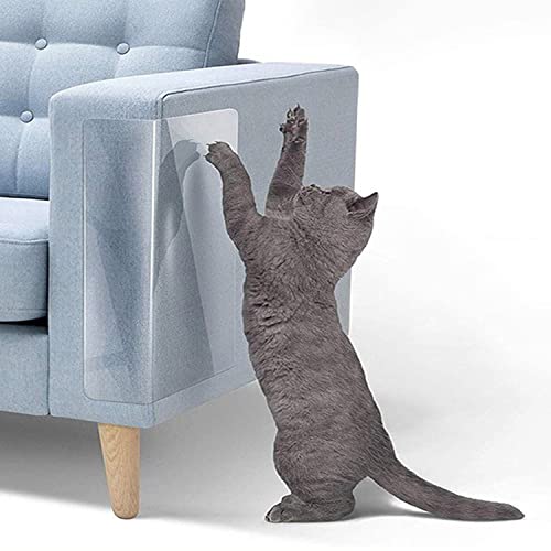 Katzen-Anti-Kratz-Pad, Sofa, Möbelschutz, Katzen-Couch-Schutz, transparent, PVC-Matte, selbstklebendes Trainingsband-Aufkleber (2 Stück, 30 x 40 cm) von Waigg Kii