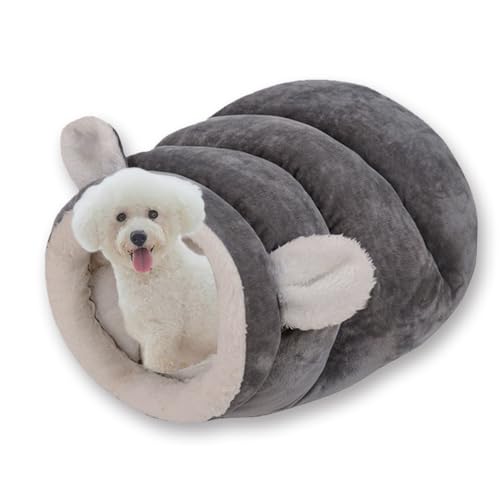 Katzen-Winterschlafsack, waschbar, Katzenbetten für Hauskatzen, weich, Anti-Angst, tiefer Schlafnest, beruhigend, gemütlich für kleine Haustiere (Grau, Größe S - 40 x 30 cm) von Waigg Kii