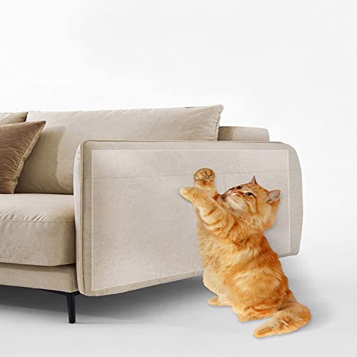 Kratzfester Sofa-/Couch-Schutz, transparentes PVC, unsichtbares, kratzfestes Klebeband, selbstklebende Klebepads, Möbelschutz (15 x 35 cm, 2 Stück) von Waigg Kii