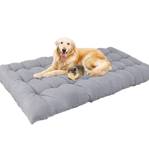 Waigg Kii Extra große Hundebett-Matratze, waschbar, beruhigend, langlebig, Anti-Angst, extra große Hundebetten, Matratze für große Hunde (110 x 50 cm, Grau) von Waigg Kii