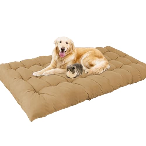 Waigg Kii Extra große Hundebett-Matratze, waschbar, beruhigend, langlebig, Anti-Angst, extra große Hundebetten, Matratze für große Hunde (110 x 65 cm, Beige) von Waigg Kii