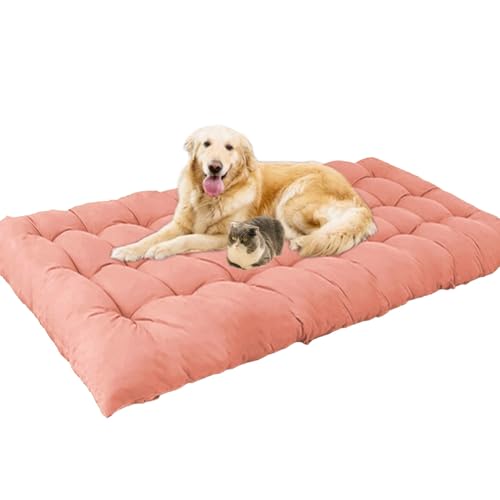 Waigg Kii Extra große Hundebett-Matratze, waschbar, beruhigend, langlebig, Anti-Angst, extra große Hundebetten, Matratze für große Hunde (80 x 55 cm, Rosa) von Waigg Kii