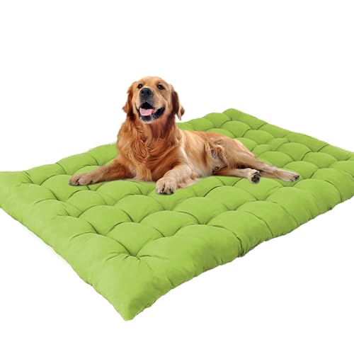 Waigg Kii Extra großes Hundebett, beruhigende Hundematratze, Anti-Angst, waschbar, für mittelgroße und große Hunde (110 x 50 cm, Grün) von Waigg Kii