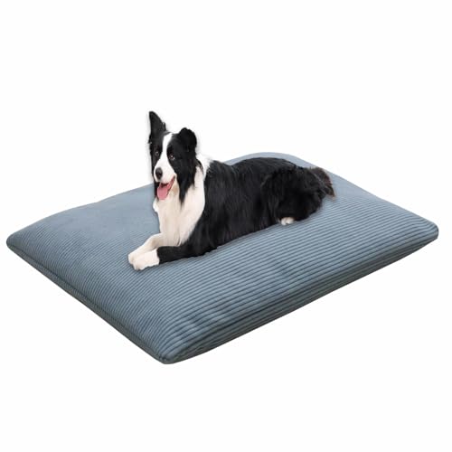 Waigg Kii Großes Hundebett, beruhigendes Hundebett, waschbare Haustierbox-Matratze mit abnehmbarem Bezug, luxuriöses, weiches Haustierkissen für mittelgroße und große Hunde (Graublau, 33 x 45 cm) Waigg Kii Großes Hundebett, beruhigendes Hundebett, waschbare Haustierbox-Matratze mit abnehmbarem Bezug, luxuriöses, weiches Haustierkissen für mittelgroße und große Hunde (Graublau, 33 x 45 cm) von Waigg Kii