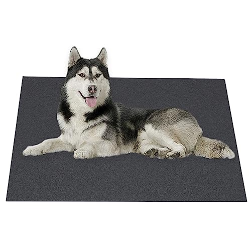 Waigg Kii Wiederverwendbare Hundekäfig-Matte, rutschfeste Haustier-Bodenmatte, wasserabsorbierend, für Haustiere, zuschneidbar, für Katzenklo (90 x 120 cm) von Waigg Kii