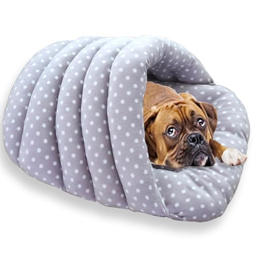Warme Hundehütte, Baumwolle, gepolstert, für kleine Hunde, atmungsaktiv, niedliche Hausschuhe, geformte Betten, Katzen-Schlafsack, faltbar, waschbar (S-52 x 40 cm, C) von Waigg Kii