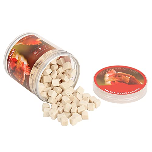Wakects Gefriergetrocknete Snacks für Hunde, Gefriergetrocknetes Huhn mit hohem Nährstoffgehalt Katze Gefriergetrocknetes Fleisch Behandlung von gefriergetrocknetem Fleisch Futter für Tiere Munchies Wakects Gefriergetrocknete Snacks für Hunde, Gefriergetrocknetes Huhn mit hohem Nährstoffgehalt Katze Gefriergetrocknetes Fleisch Behandlung von gefriergetrocknetem Fleisch Futter für Tiere Munchies von Wakects