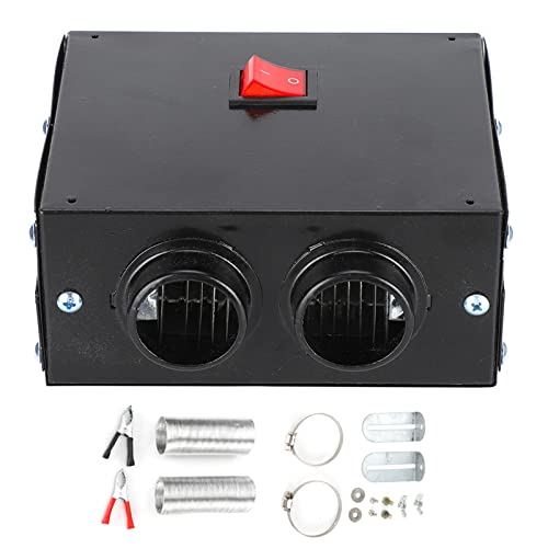 Wakects 12 V 600W Autoheizung Deffroster Demister 12 Volt Tragbarer Autoventilatorheizung mit Stiller Lüfter für Windschutzscheibengläser Abtauung & Heizung (24V) von Wakects