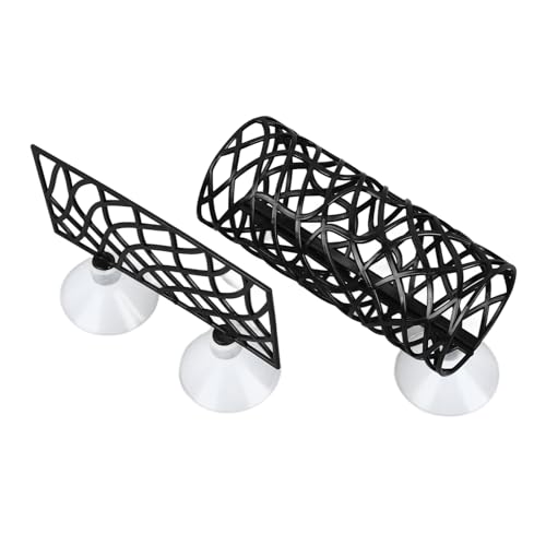 Wakects Fischtunnel, Exquisites Design, Einfache Reinigung, Schnelle Installation, überlegene Handwerkskunst, Material PE -Kunststoff, Lustige Fisch -Versteck Rastrohr (Black) von Wakects
