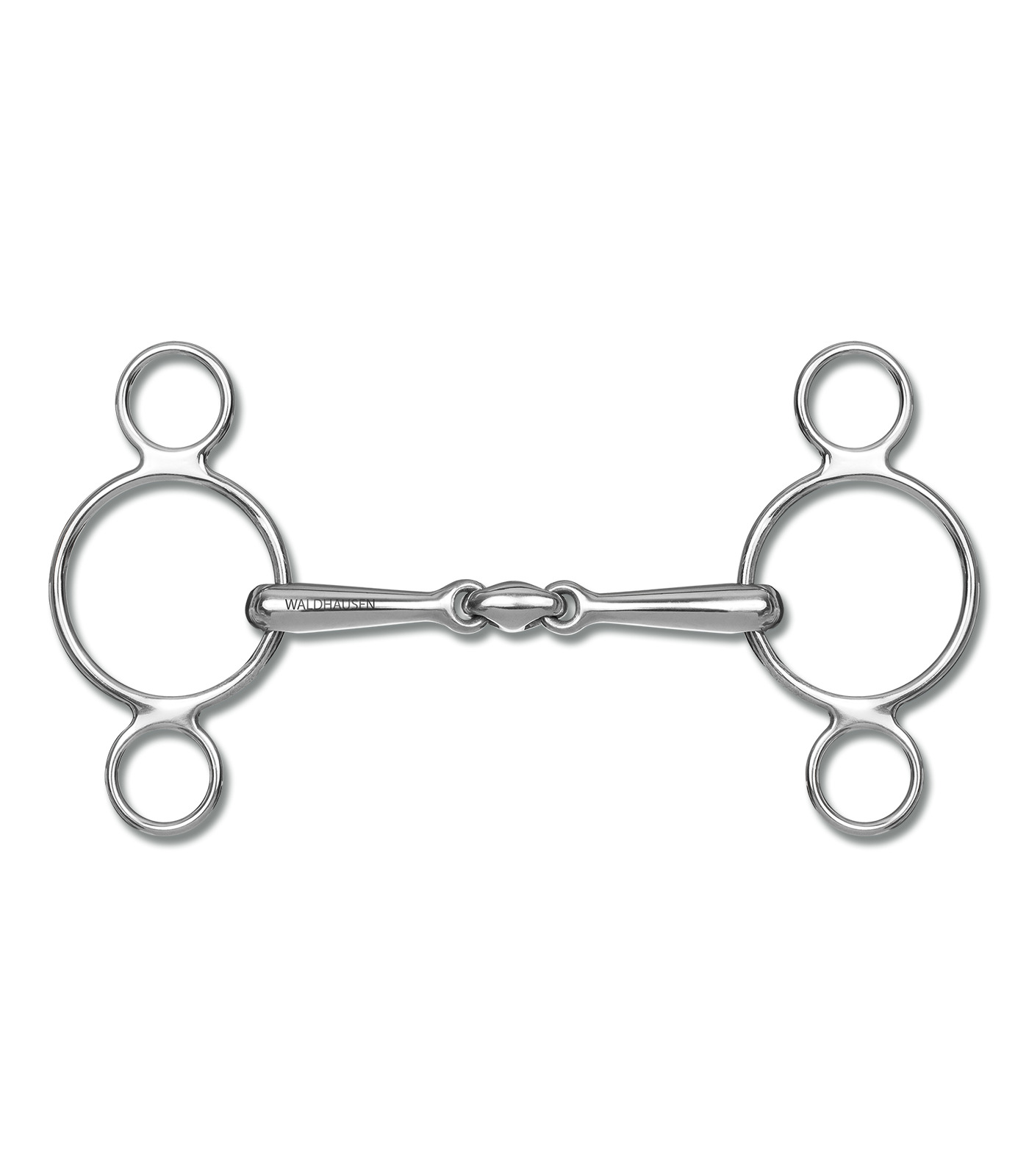 Waldhausen 3-Ring Gebiss, Doppelt gebrochen 11,5 cm von Waldhausen
