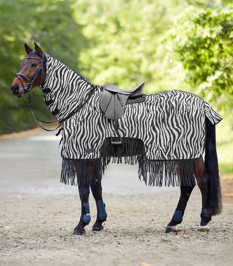 Waldhausen Fliegenausreitdecke Zebra mit Fransen Gr. 145 cm Waldhausen Fliegenausreitdecke Zebra mit Fransen Gr. 145 cm von Waldhausen