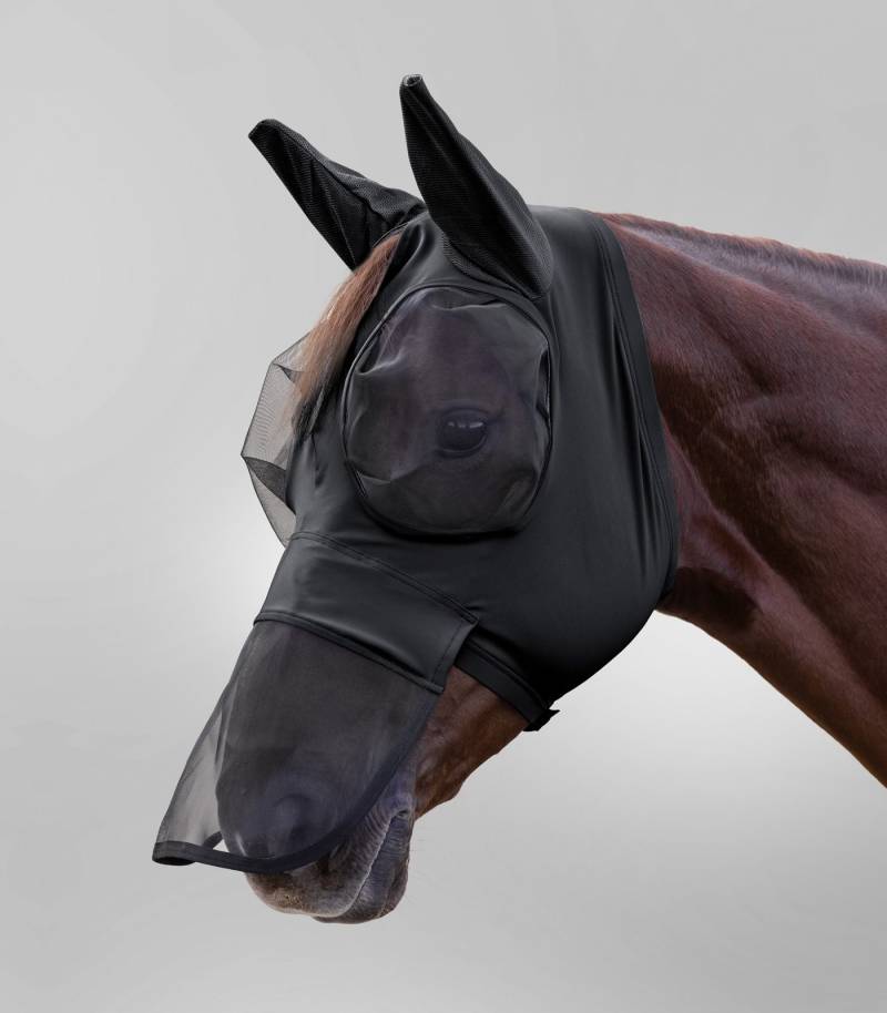 Waldhausen Fliegenmaske Puck mit Nasenschutz Schwarz, Gr. Pony Waldhausen Fliegenmaske Puck mit Nasenschutz Schwarz, Gr. Pony von Waldhausen