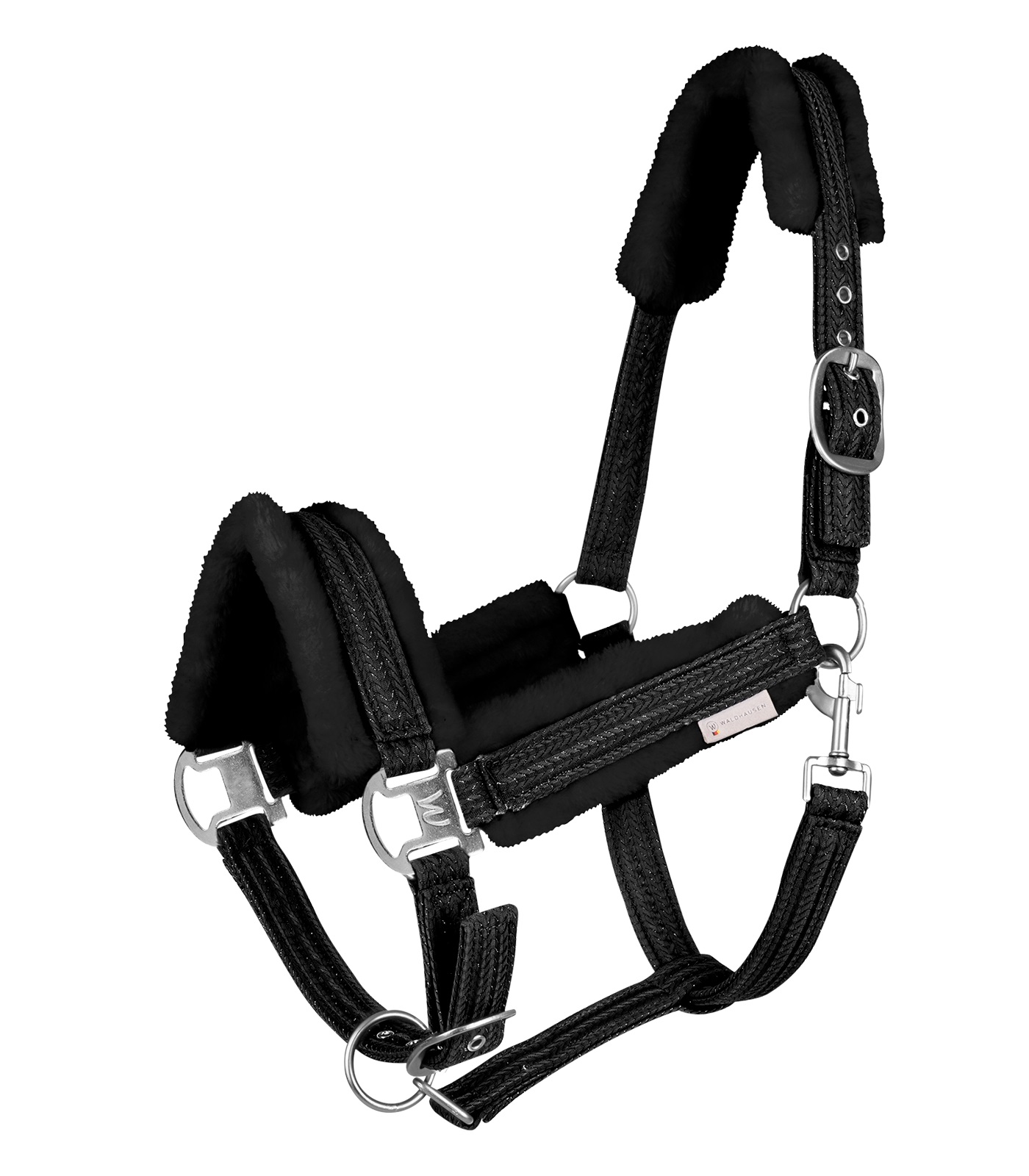 Waldhausen Halfter Sparkle schwarz, Gr. Pony von Waldhausen
