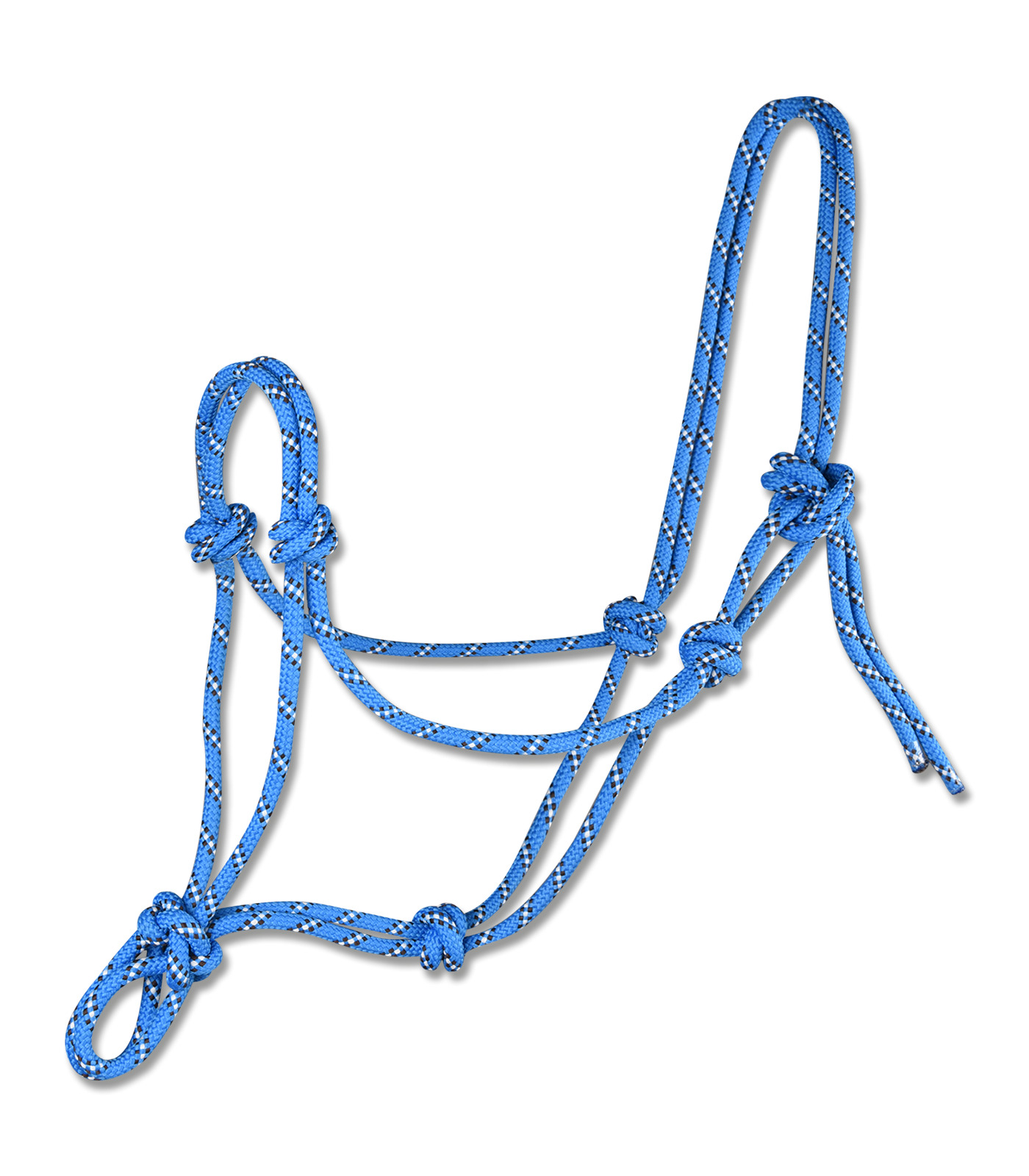 Waldhausen Knotenhalfter azurblau/braun, Pony von Waldhausen