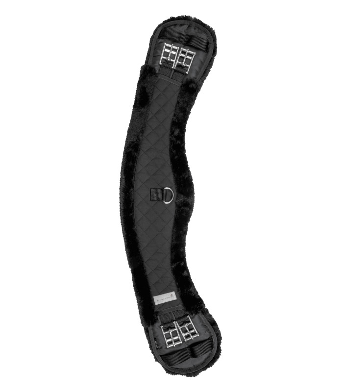 Waldhausen Mondgurt mit Teddyfell Schwarz/Schwarz, Gr. 80 cm von Waldhausen