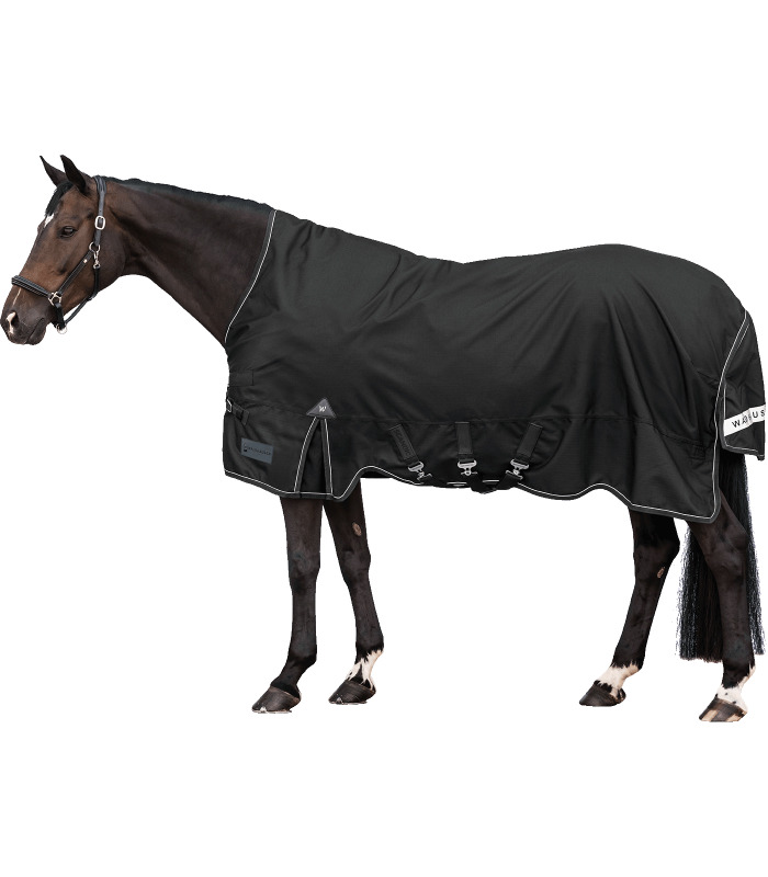 Waldhausen Outdoordecke Scandic, High Neck Light Schwarz, Gr. 140 cm von Waldhausen