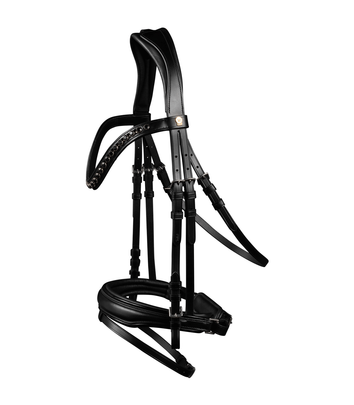 Waldhausen S-Line Trensenzaum Blackshine Schwarz, Wb von Waldhausen