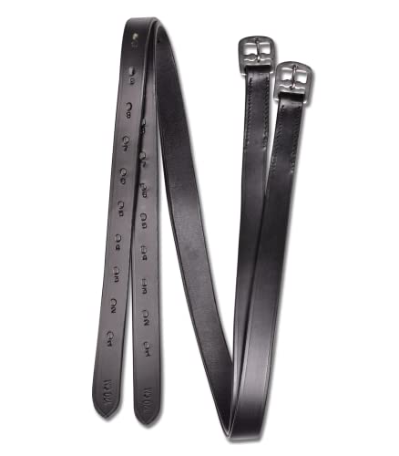 WALDHAUSEN Star Steigbügelriemen, 140 cm, schwarz von WALDHAUSEN