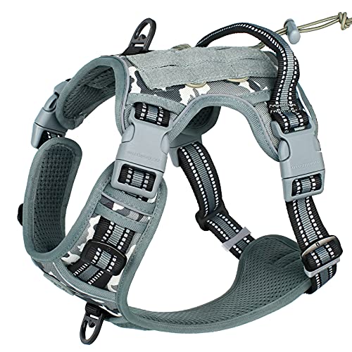 Taktisches Hundegeschirr, No-Pull Sicherheitsgeschirr für mittlere und große Hunde, Militärisches Material Hundegeschirr Metall Taktisches Geschirr Taktisches Hundegeschirr, No-Pull Sicherheitsgeschirr für mittlere und große Hunde, Militärisches Material Hundegeschirr Metall Taktisches Geschirr von Waldseemüller