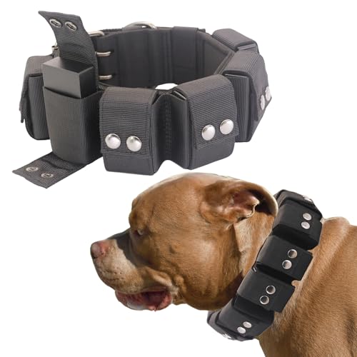 Walktime, Hundehalsband, taktisches Hundehalsband, gewichtetes Hundehalsband mit Gewichten für Hundetrainings- und Trainingsgeräte – freie Gewichte, kleine, mittelgroße und große Hunde Walktime, Hundehalsband, taktisches Hundehalsband, gewichtetes Hundehalsband mit Gewichten für Hundetrainings- und Trainingsgeräte – freie Gewichte, kleine, mittelgroße und große Hunde von Walktime