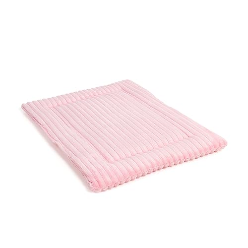 Wallace & Jones | Liegematte Cardi, Liegekissen Hundematte aus Breitcord rosa| S | ca. 60 x 45 cm kleine Hunde Mädchen von Wallace & Jones