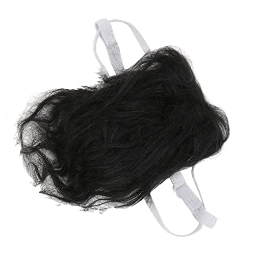 Haustier-Perücke, Unordentliches Haar, Kopfschmuck, Anziehzubehör für Hunde, Katzen, Halloween, Cosplay (Schwarz) von Walmeck