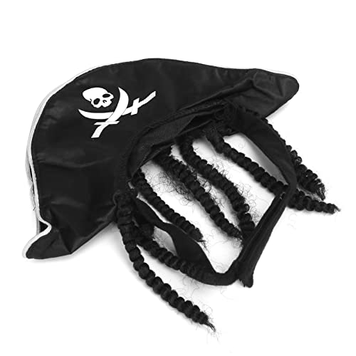Haustier-Piratenhut, Langlebig, Lustiger Halloween-Partyhut, Geeignet für Katzen und Hunde von 5–7,5 Kg von Walmeck