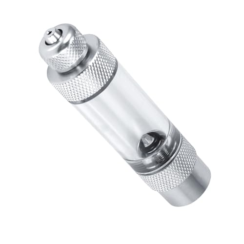 Walmeck CO2-Blasenzähler, Zuverlässiges Material, Langlebig, Rückschlagfunktion, Volumenzählung, Aquarium-Werkzeug (Einkopf-Blasenschreiber) von Walmeck
